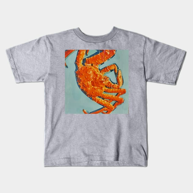 Lobster Collage Kids T-Shirt by courtneylgraben